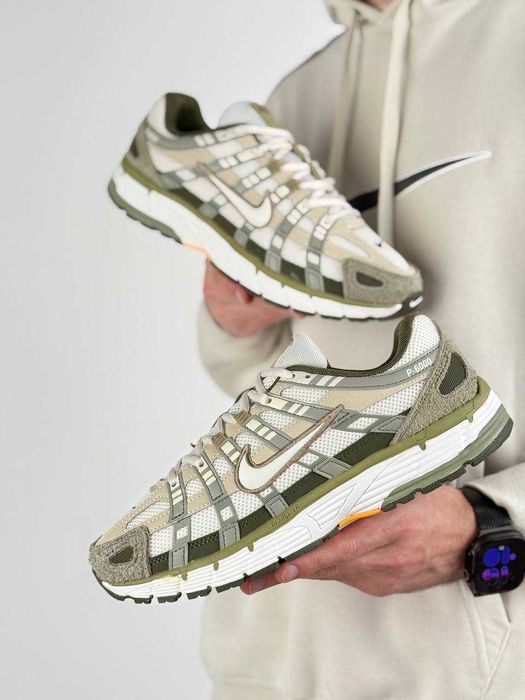 Кросівки Nike P-6000 Олива Беж (41-45) кроссовки мужские Найк п-6000