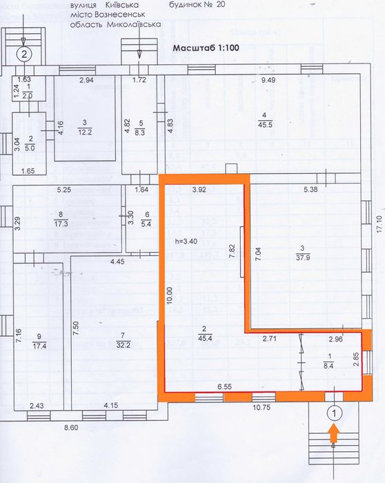 ОРЕНДА Фасад вхід з вулиці 54м під магазин/аптеку/кафе вул.Київська 20