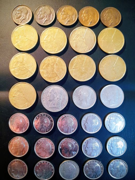 Lote moedas Bélgica