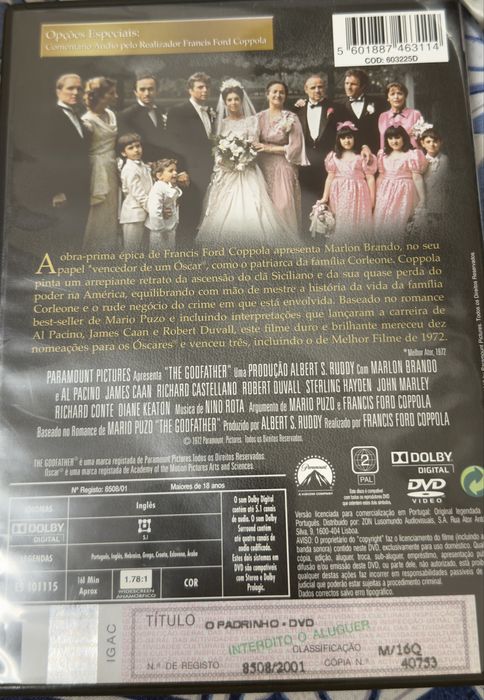 Coleção O Padrinho Widescreen Collection – Trilogia DVD