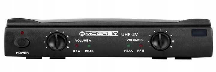 Podwójny mikrofon radiowy McGrey UHF-2V