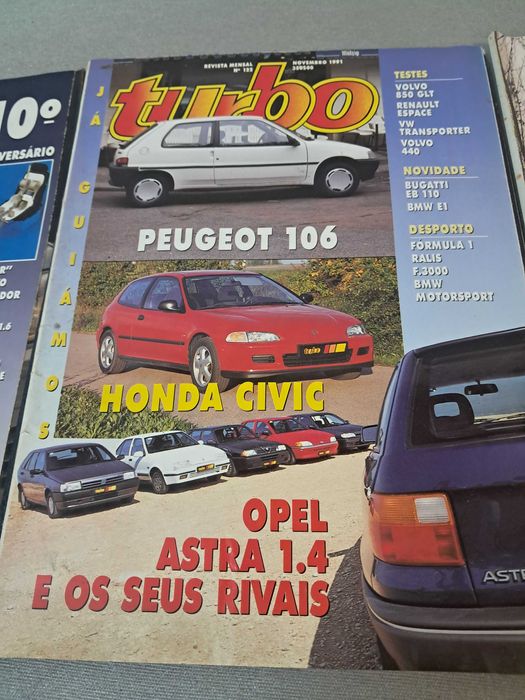 Cinco revistas Turbo 91 e 92