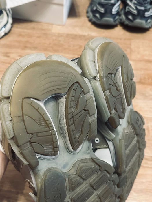 Balenciaga Track Clear Sole Grey Beige 38 Кросівки Баленсіага трак траки трек клер сол Сірі Взуття
