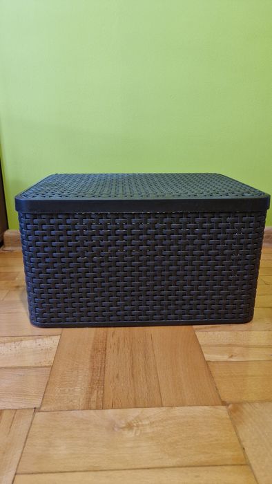 Kosz curver brązowy