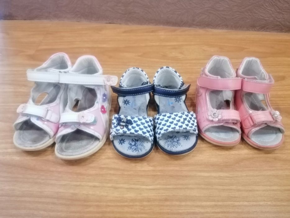 Босоножки для девочки разных размеров