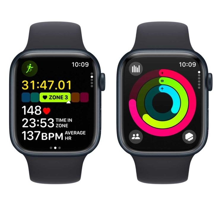 Смарт-годинник apple watch series 9 45 mm A2980 Midnight Aluminium