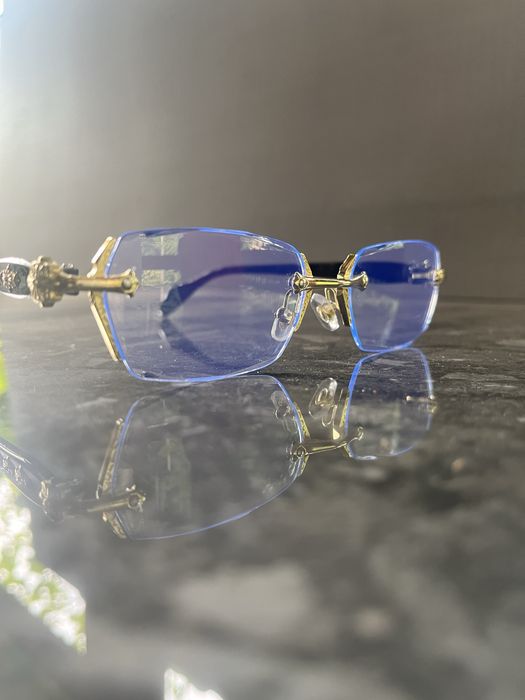 Okulary rimless unisex zerówki w stylu luxury