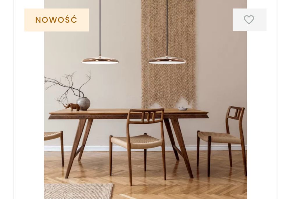 Miedziana lampa wisząca Artist 40