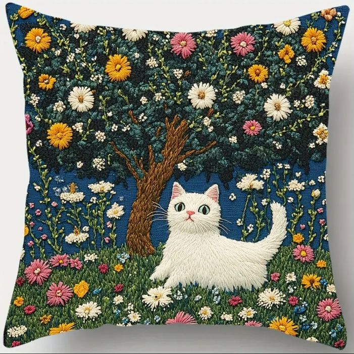 Almofada Gato Branco