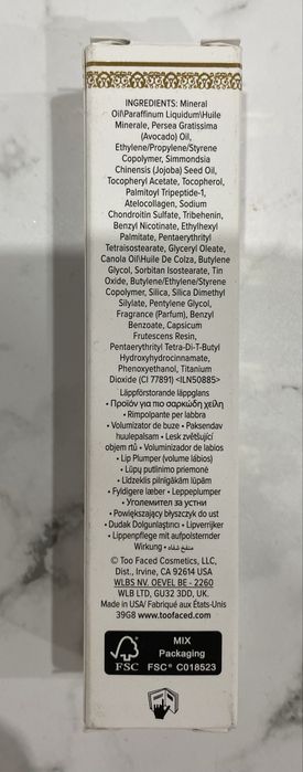 Nowy błyszczyk powiększający usta Too Faced Lip Injection extreme