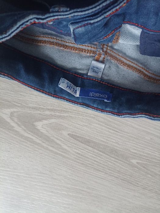 spodnie jeansowe slim Okaidi 116
