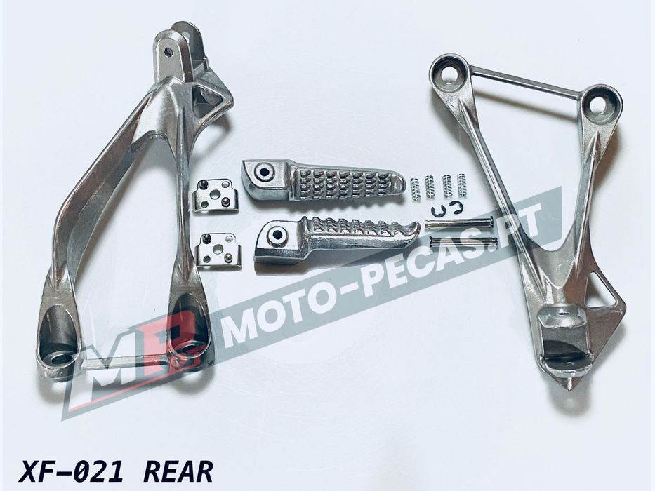 pousa pes completos traseiros kawasaki zx-6r 2005 - 2008