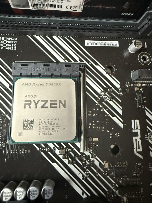 Продам комплект ам4 сокета для пк/ryzen 5 5600x asus b450m-k
