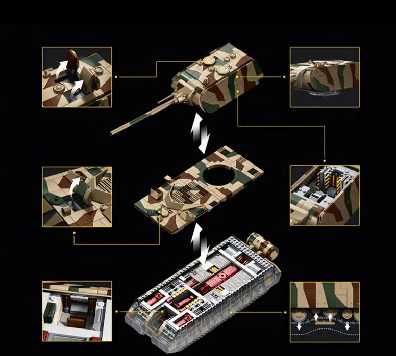 Лего танка Panzer VIII Maus все як на фото