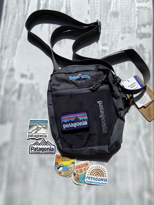 Сумка Patagonia месенджер бананка через плече патагонія + стікери