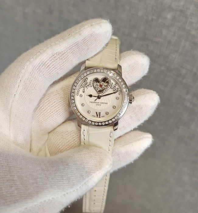 Жіночий годинник Frederique Constant Automatic Open Heart Diamonds Swi