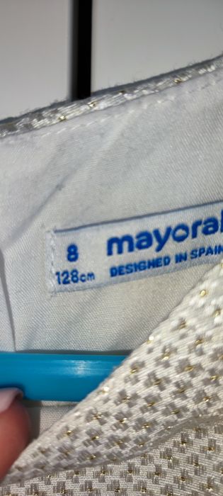 Sukienka Mayoral  ecru elegancka