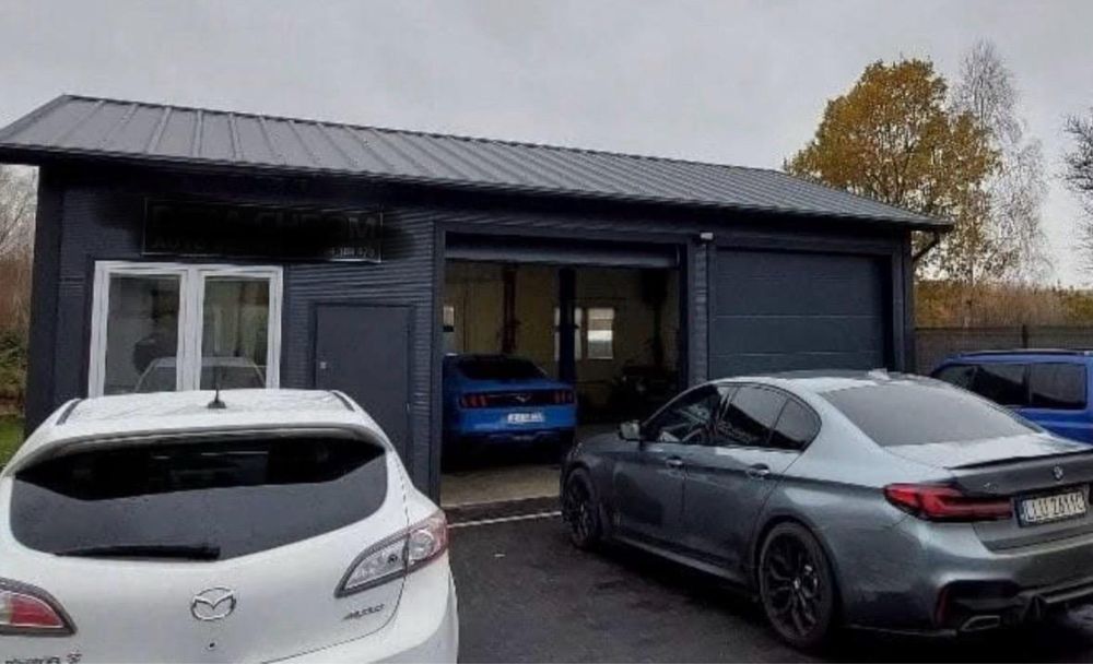 Konstrukcja stalowa 8x16 ( Garaż, wiata , płyta warstwowa , blacha )