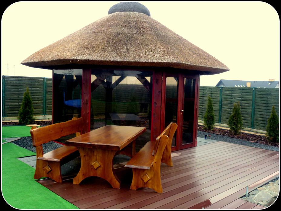 Meble ogrodowe,drewniane do lokalu baru restauracji