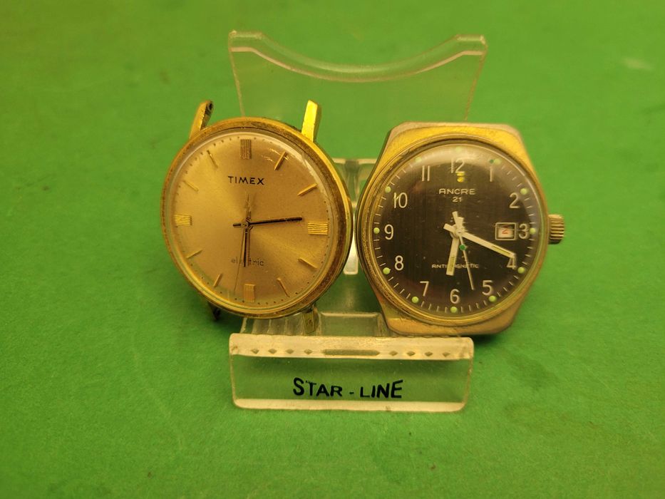 Pozłacane Zegarki Meskie  -TIMEX ELETRONIK , ANCE 21 kamieni