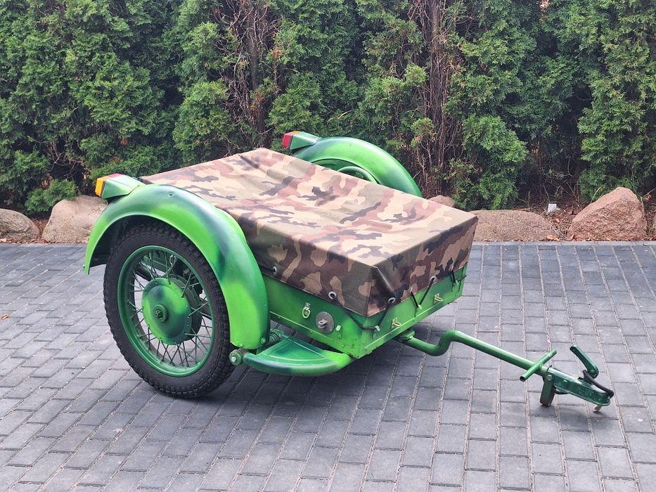 Przyczepka motocyklowa K750 Dniepr Ural BMW wojskowa weteran