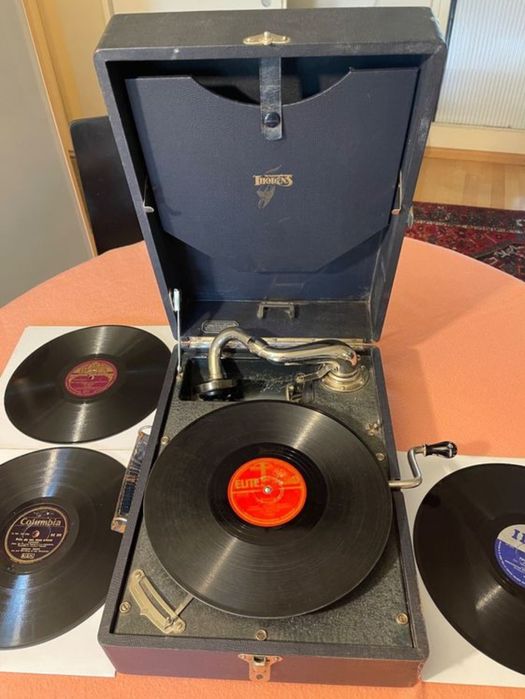 Antyczny gramofon Thorens primaphonic horex Swiss Made lata 20/30 sprawny
