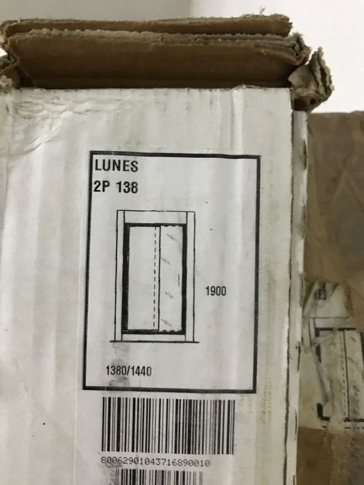 2 Portas de chuveiro deslizantes (Novellini Lunes 2P 138) NOVO