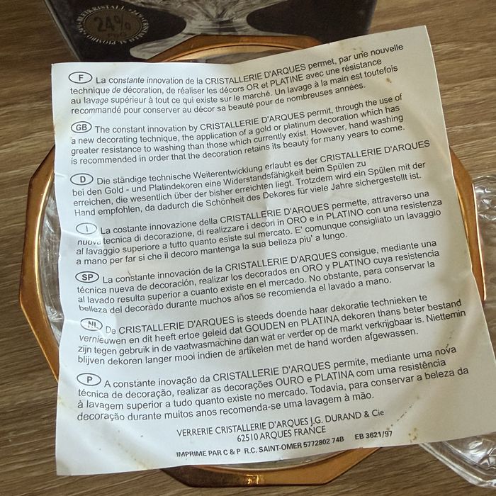 Bomboneira Longchamp Cristal D'Arques cristal