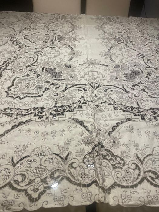 Toalha renda bordada