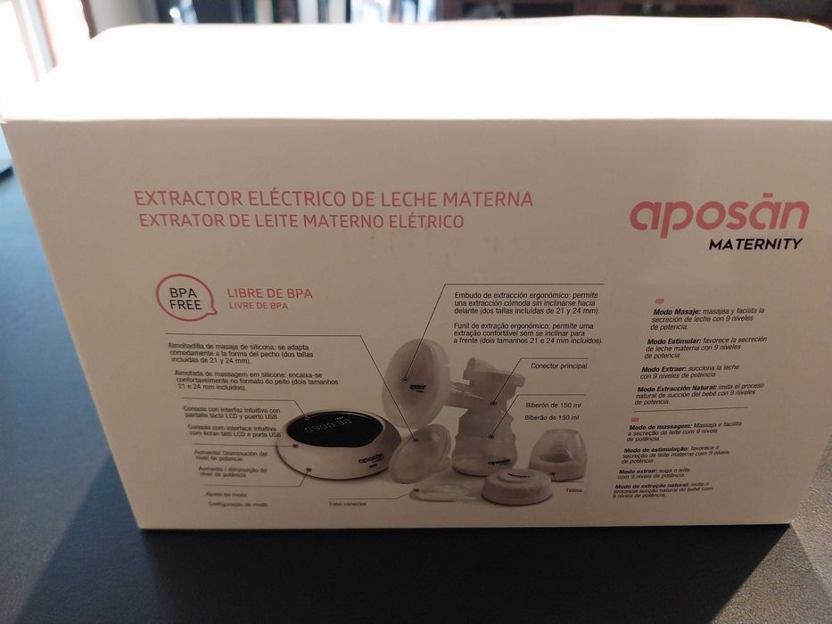 Bomba de leite materno elétrico Aposán Maternity