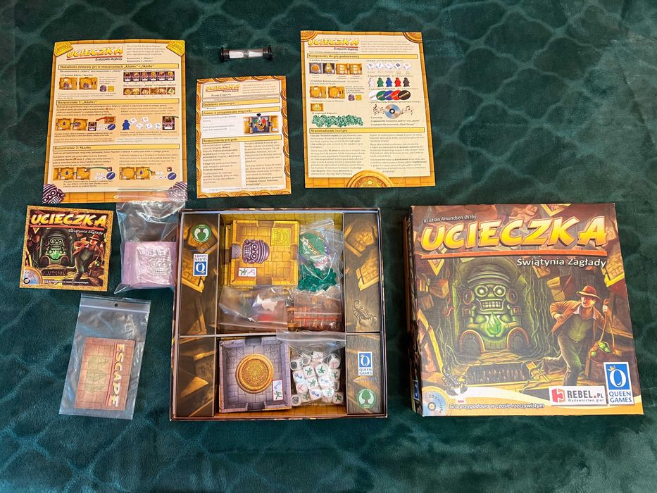 Ucieczka: Świątynia zagłady Escape: Curse of the Temple komplet unikat. Kolekcjonerski max
