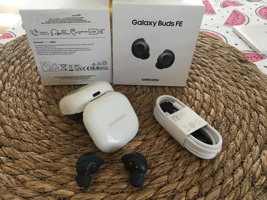 Słuchawki Samsung Galaxy Buds FE - Nowe Komplet w pudełku AKG ANC