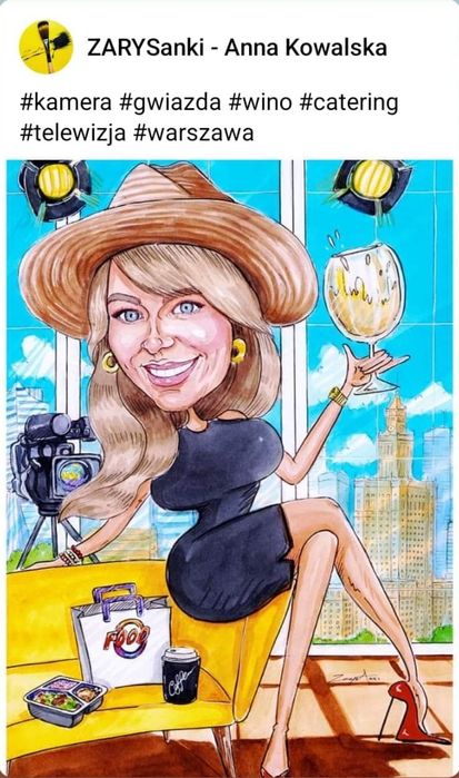 Karykatura portretowa prezent ślub rocznica