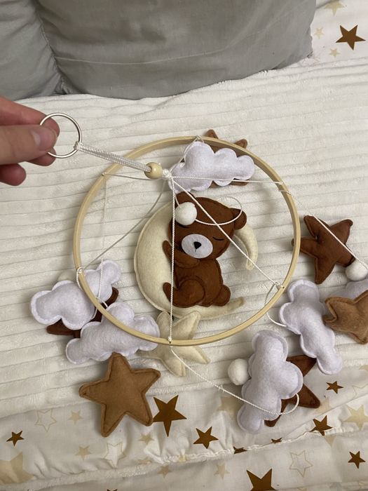 Дитячий музичний мобіль у ліжечко (handmade)