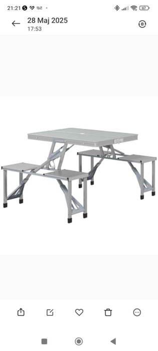 Zestaw turystyczny , stół kempingowy