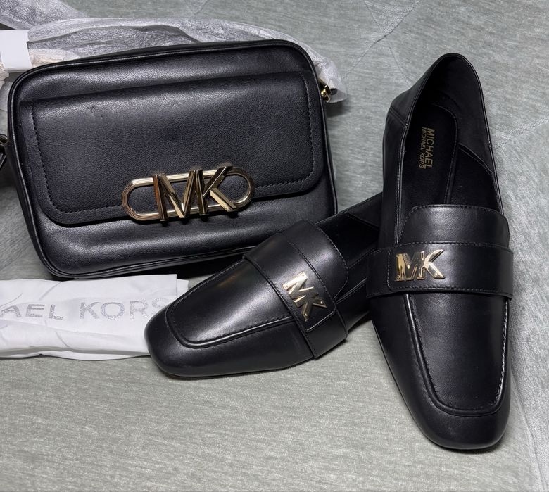 Michael kors оригинал лоферы мюли туфли кожа 36,5-37
