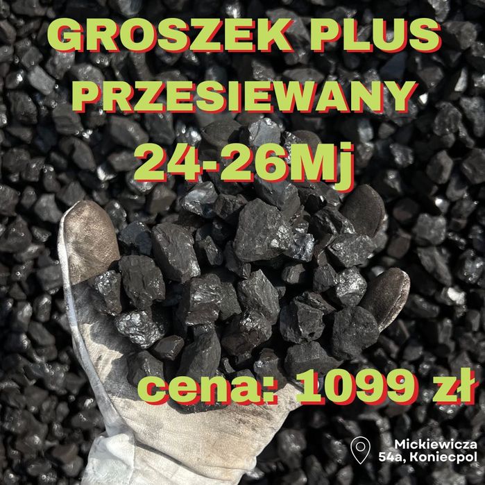 SUCHY Węgiel ekogroszek orzech miał kostka opał transport gratis