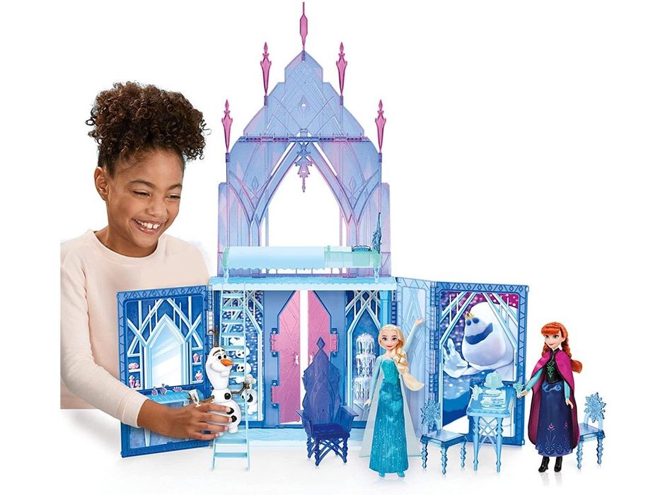 Hasbro duży Pałac Zamek Kraina Lodu Lalka Elsa bałwan Olaf Frozen