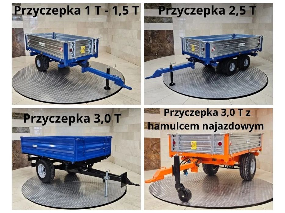 Przyczepka jednoosiowa 1T#1,5T#3,0T# Przyczepka tandem 2,0 T Raty Transport
