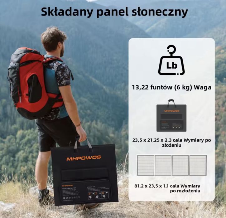 Przenośna ładowarka solarna , panele słoneczne