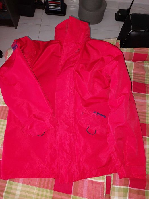 Corta Vento Forrado c Capuz, Zipper, Homem T: L Original DEEPLY