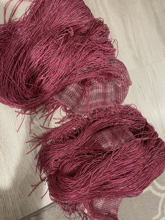 Firsnki mamarony różowe z brokatem dtebrna nitka home and you