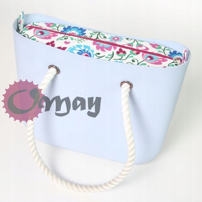 organizer OBAG STANDARD welur folk kwiaty róż sangria wkład OMAY