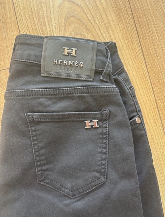 Spodnie czarne klasyczne HERMÈS Paris – W31 L34 model 0309