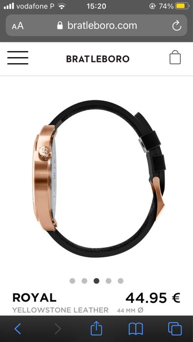 Relógio Bratleboro Royal Dourado 44mm