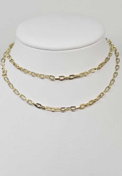 Złoty łańcuszek splot ankier próba 585 14k