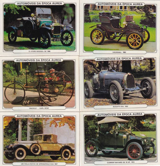 Calendários -Automóveis da Época Áurea (40) Completa