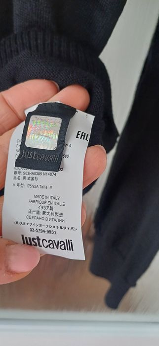 Nowy Sweter swetr bluza Just Cavalli M czaszka