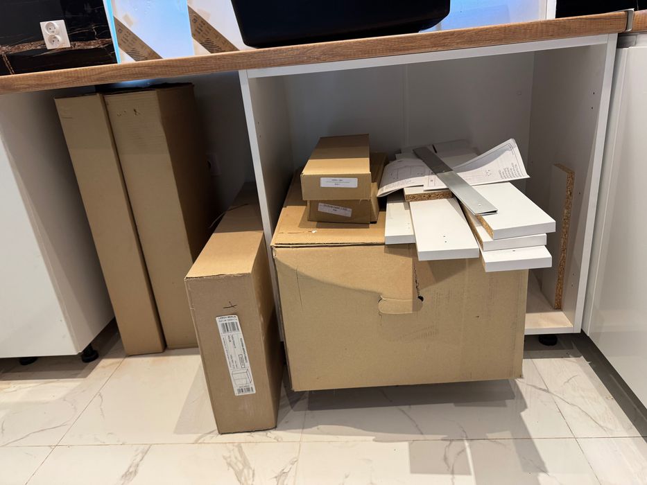 NOWE szafki kuchenne Aspen II białe – Leroy Merlin | Nigdy nieużywane