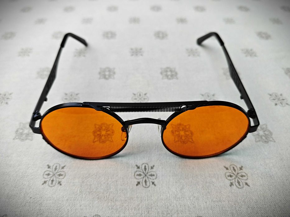 Okulary przeciwsłoneczne okrągłe lenonki steampunk retro - ECLIPSE.